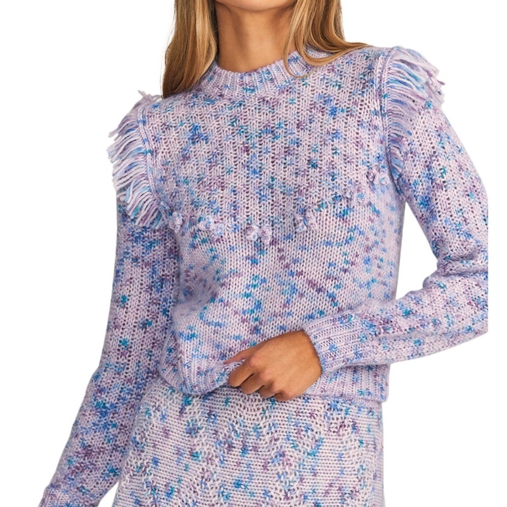 Love shack fancy fringe sweatshirt
